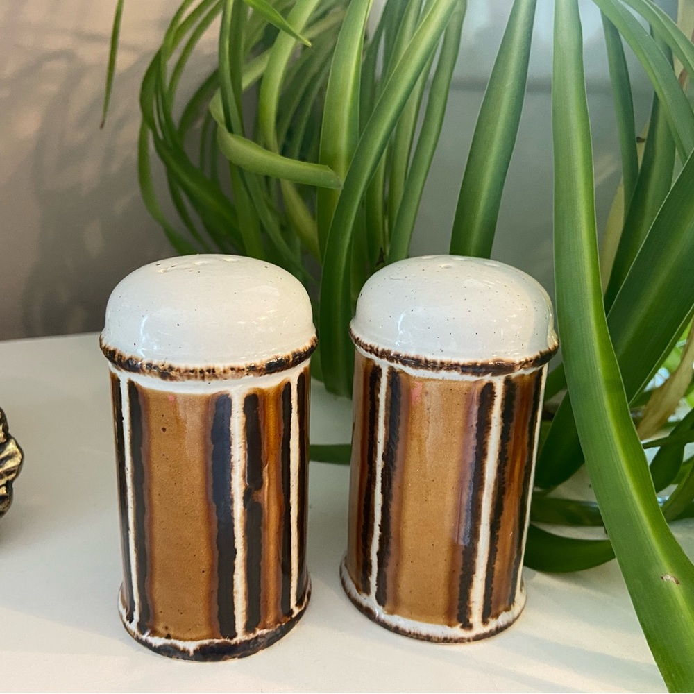 Vintage Stonhedge midwinter Ceramic Salt and Pepper Shakers
